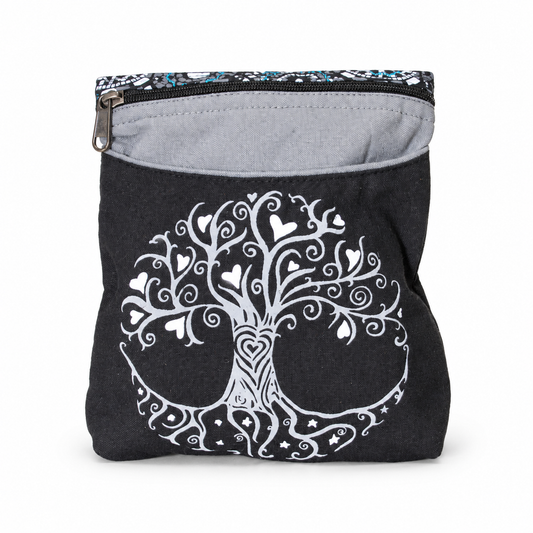 Black White Tree of Life Crossbody Bag – view 1