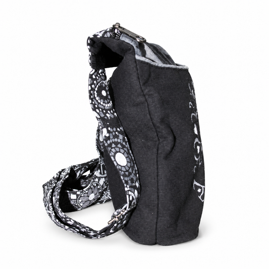 Black White Tree of Life Crossbody Bag – view 2