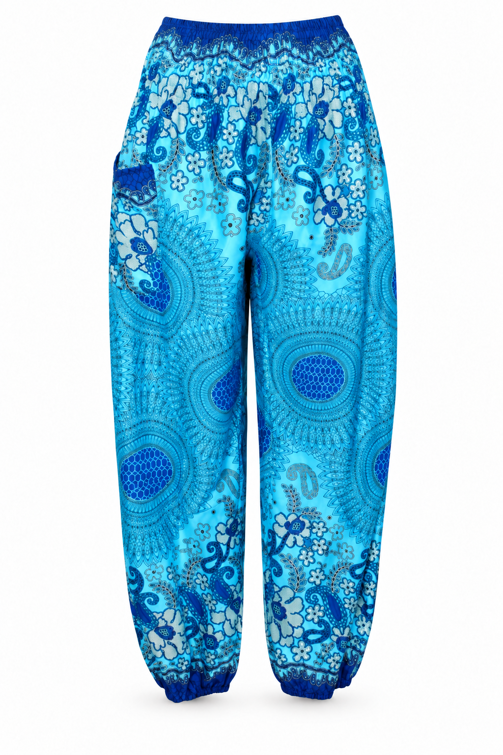 Blue Mandala Harem Pants – product view 1