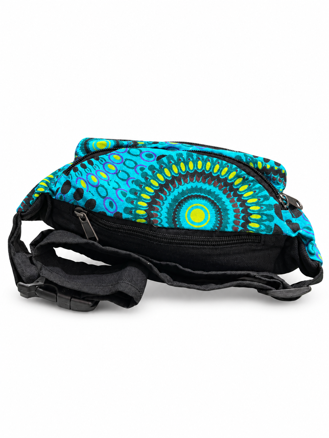 Blue Mandala Waist Bag – back view