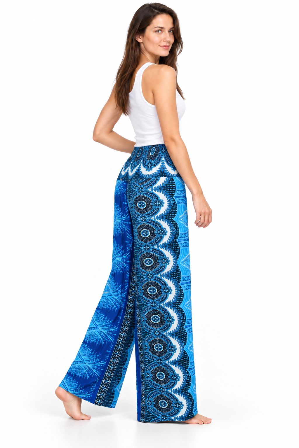 Blue Side Panel Palazzo – product view 3