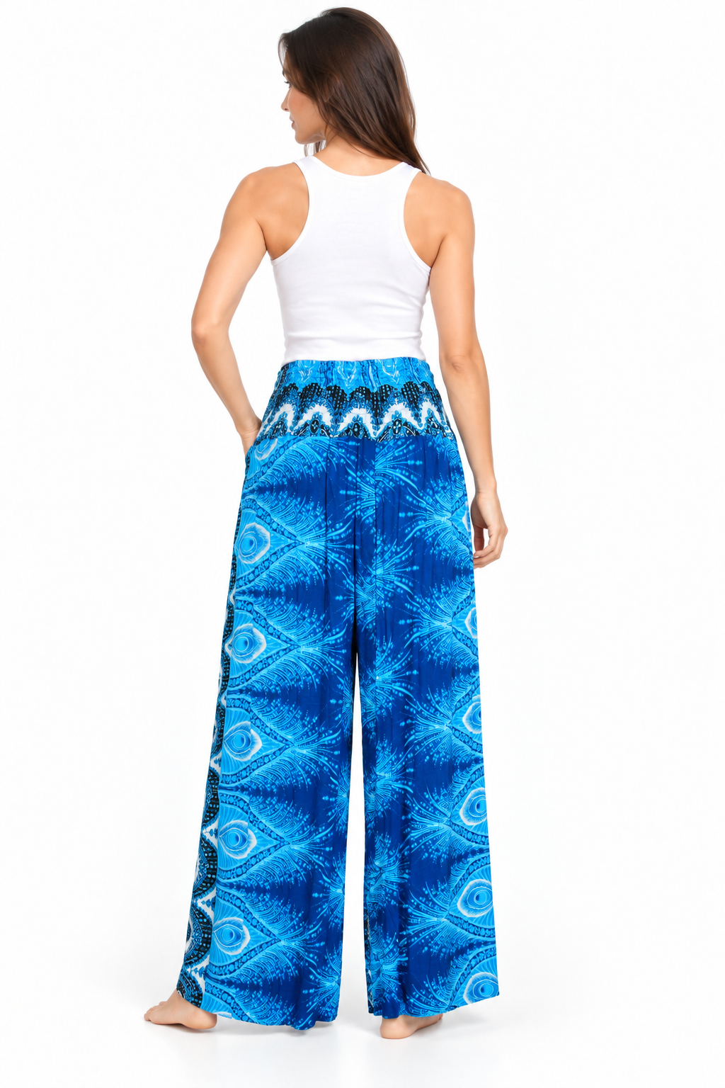Blue Side Panel Palazzo – product view 4