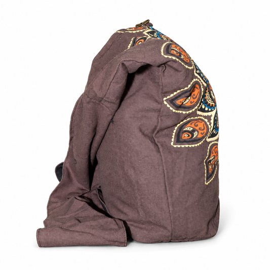 Brown Orange Mandala Slouch Bag – view 2