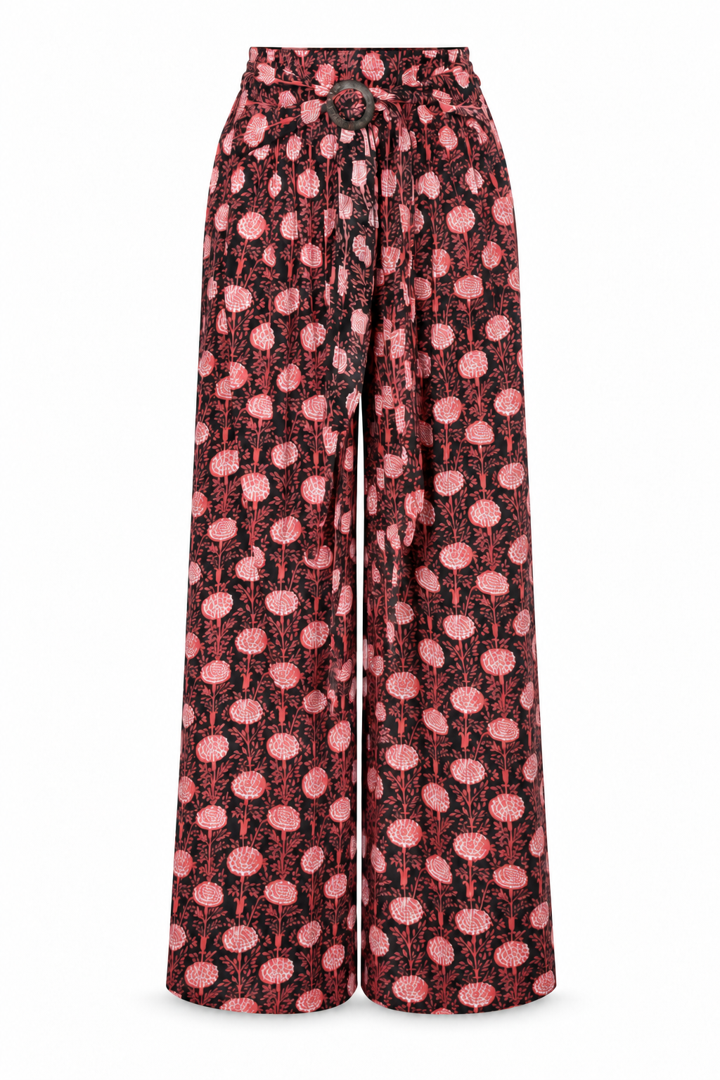 Burgundy Floral Palazzo – product view 1