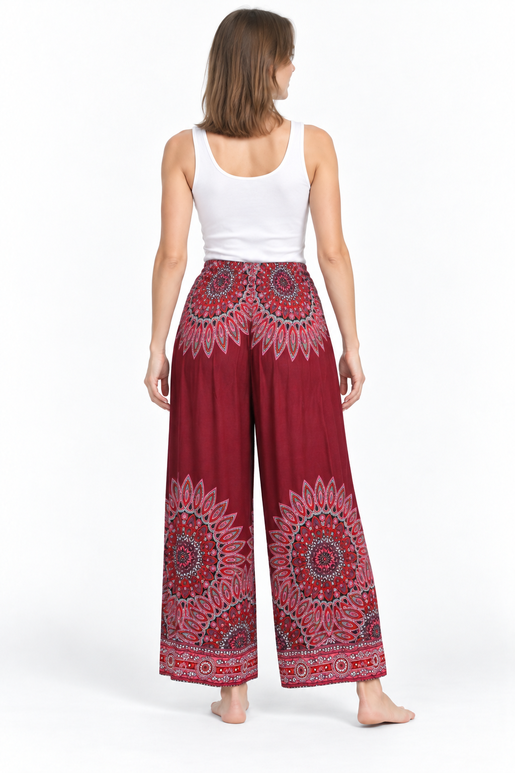Burgundy Mandala Palazzo – product view 4