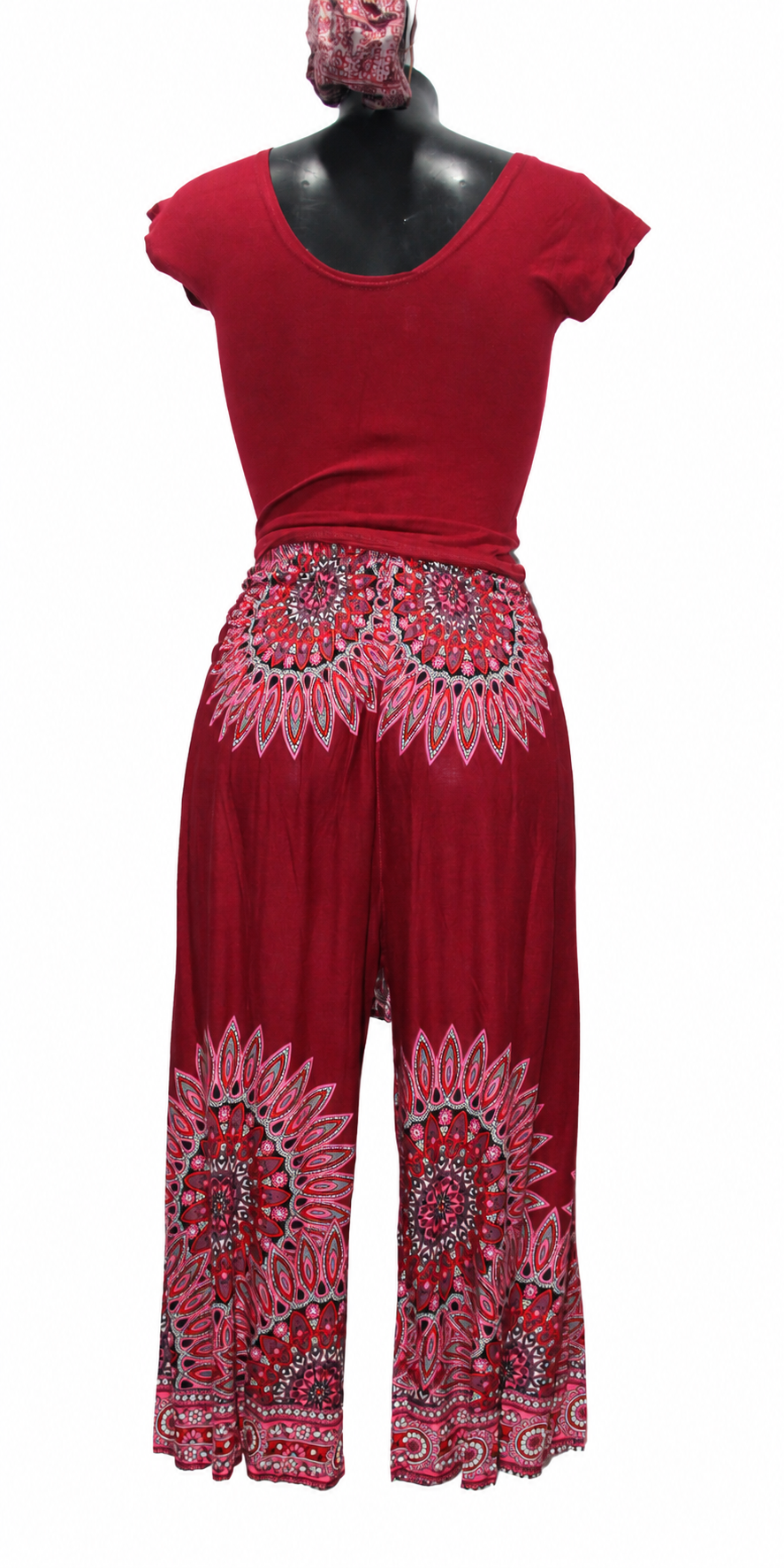 Burgundy Mandala Palazzo – product view 6