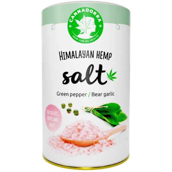 Cannadorra Himalayan Hemp Salt with Green Pepper & Wild Garlic - 165 g