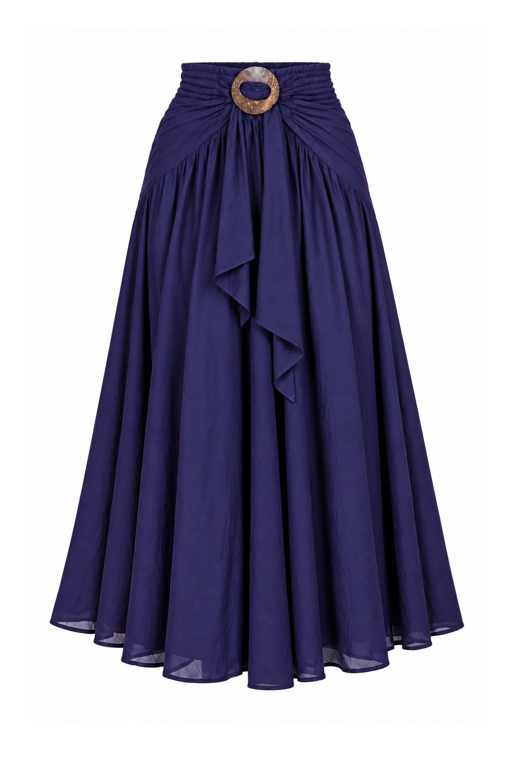 Coco Rayon Halter Dress and Skirt - Deep Purple - ghost mannequin, normalized primary image