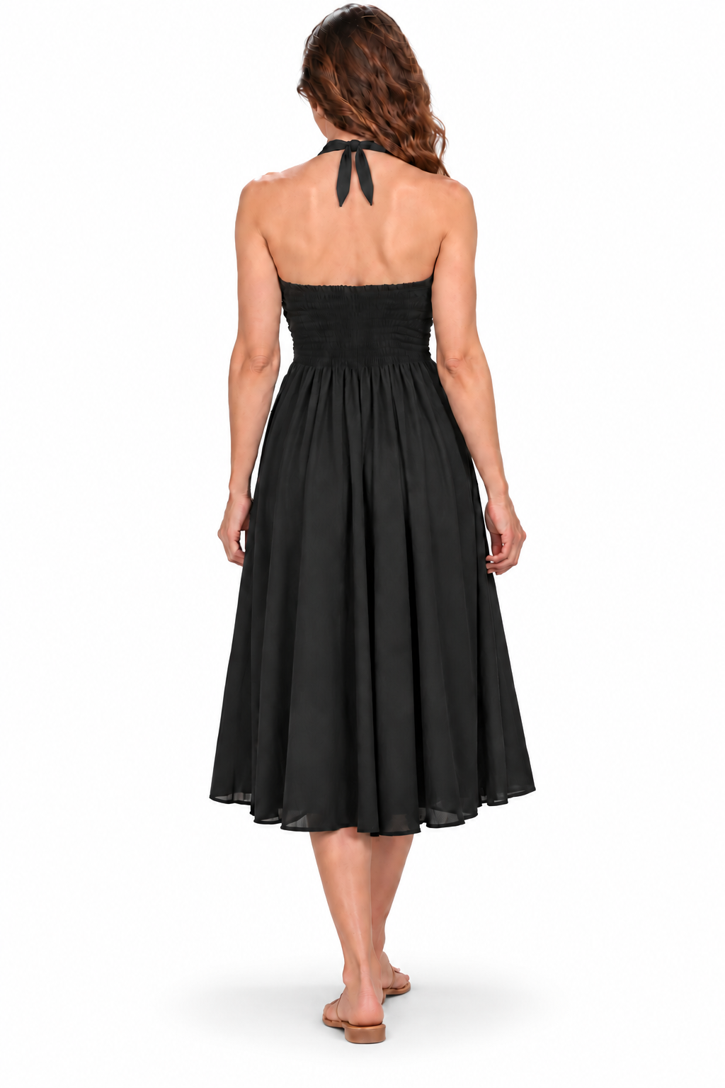 Coco Rayon Halter Dress and Skirt - Black