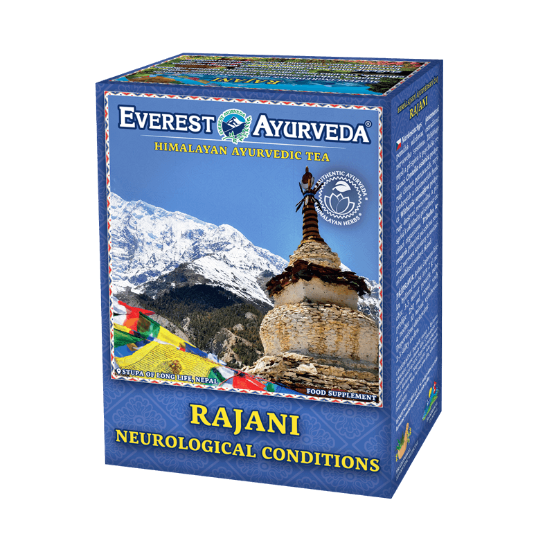 Rajani Ayurvedic Herbal Tea – Nervous-System Balance – 100 g box