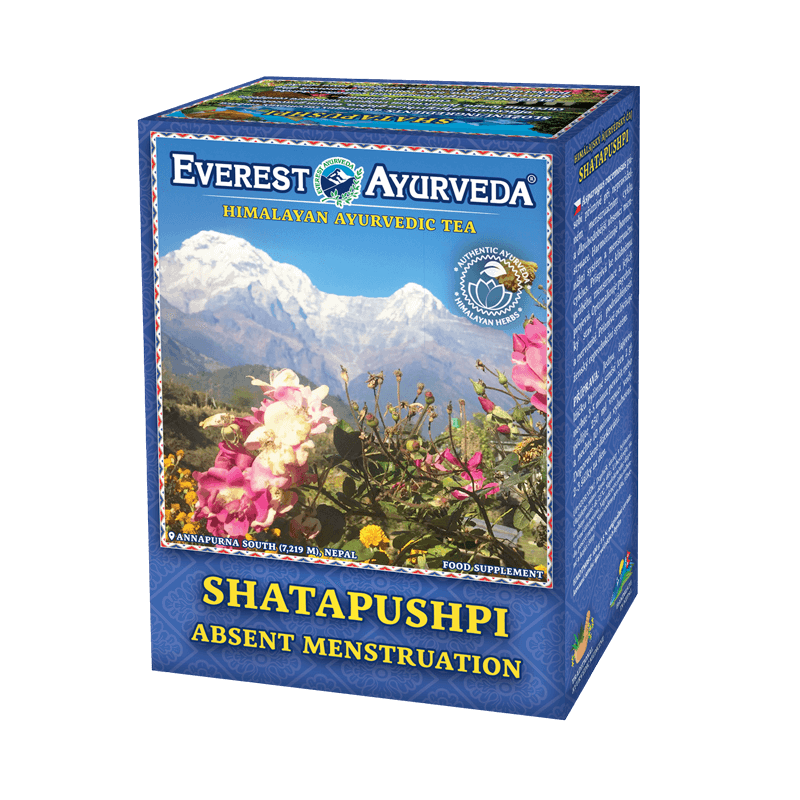 Shatapushpi Ayurvedic Herbal Tea – Menstrual Regularity – 100 g box