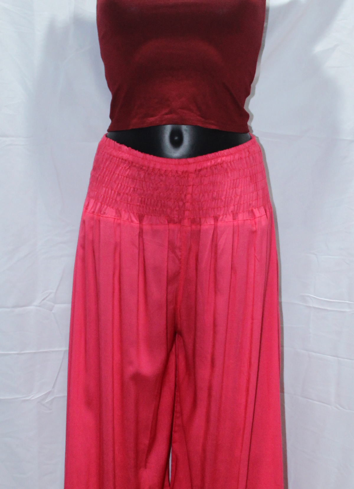 Fuchsia Pleated Palazzo – product view 5