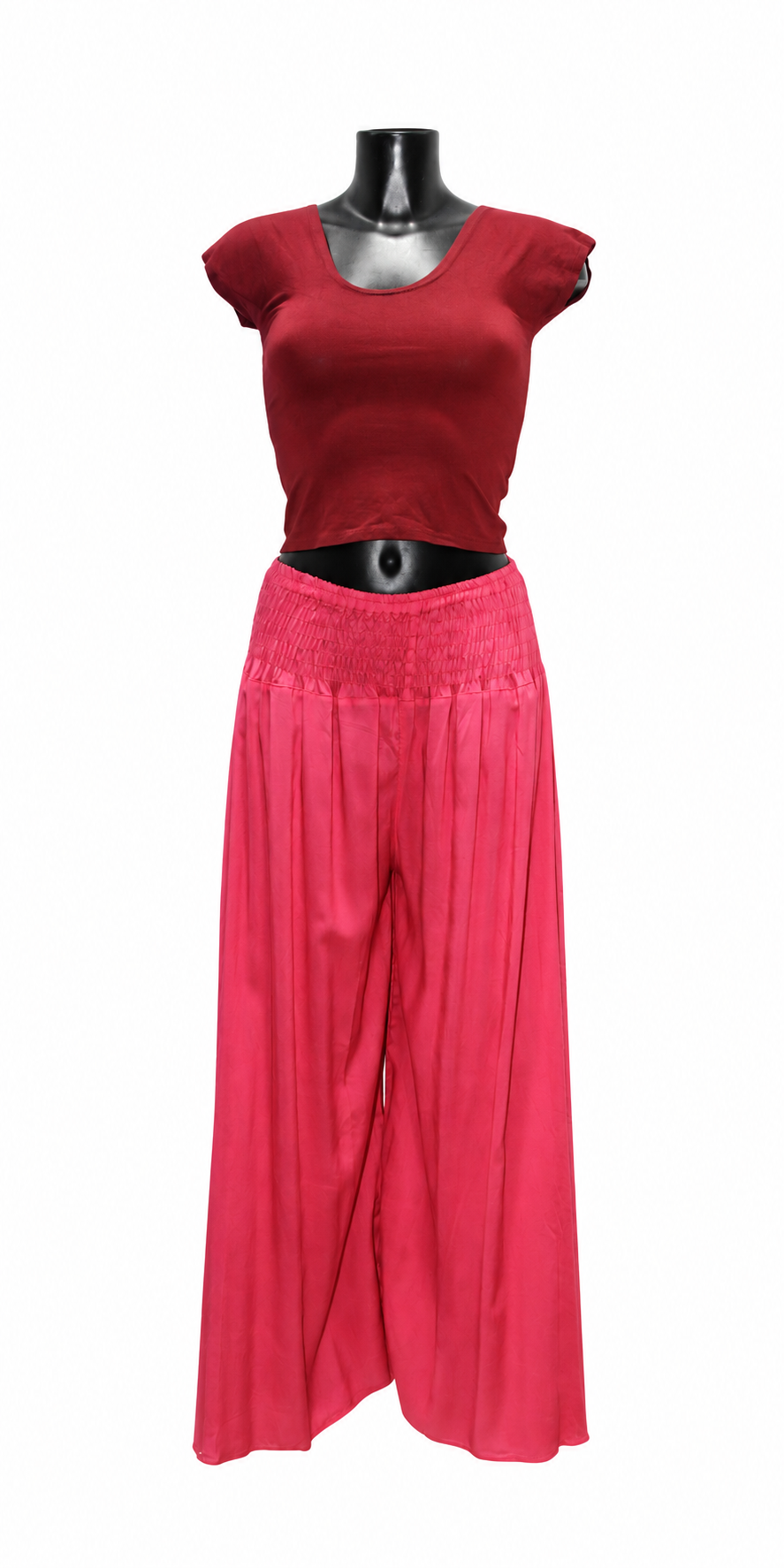 Fuchsia Pleated Palazzo – product view 6