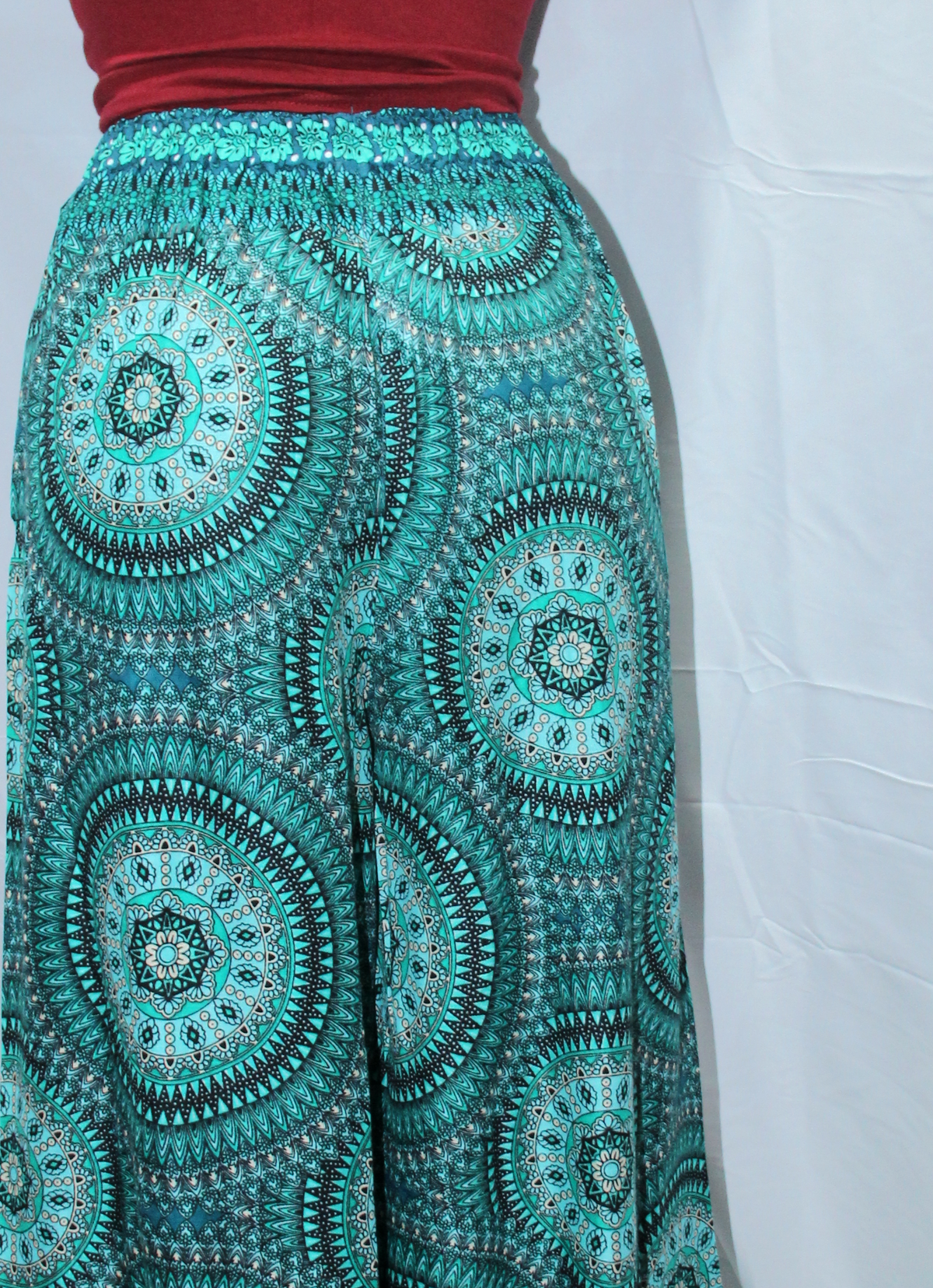 Green Circle Print Palazzo – product view 5