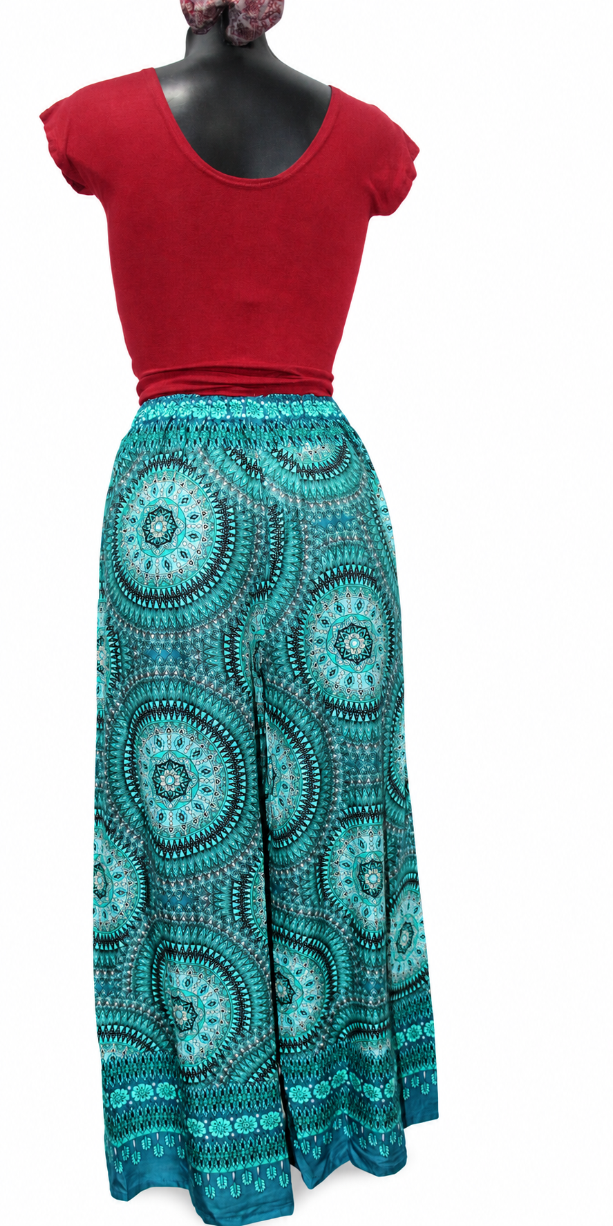 Green Circle Print Palazzo – product view 6