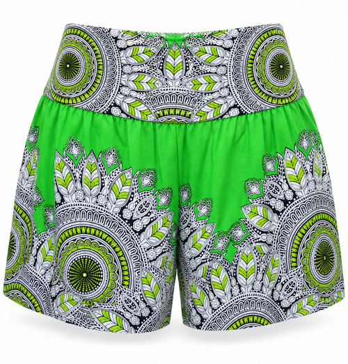 Green Mandala Shorts