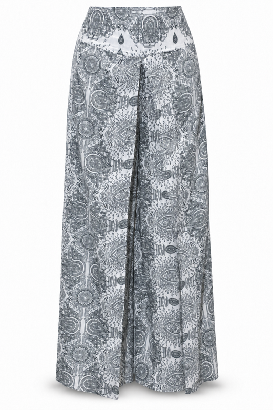 Grey Floral Palazzo – product view 1
