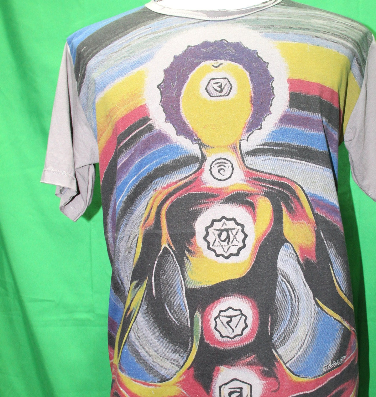 Grey Seven Chakras Multicolour Concentric Circle from Thailand — original product view