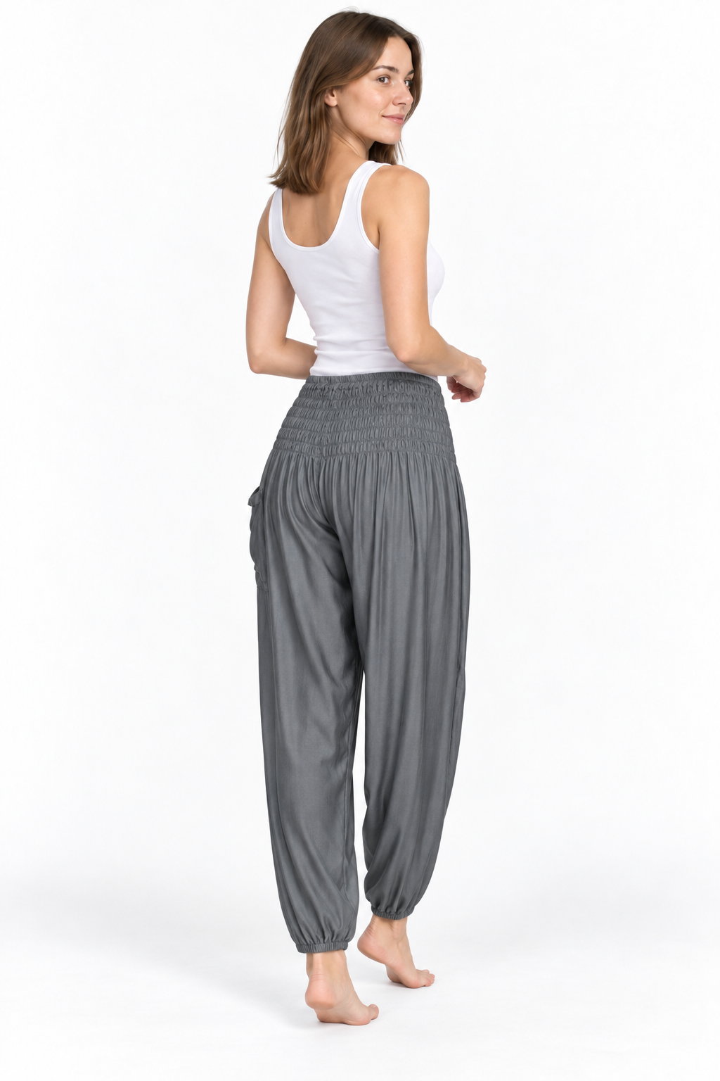 Grey Tapered Pants – product view 3