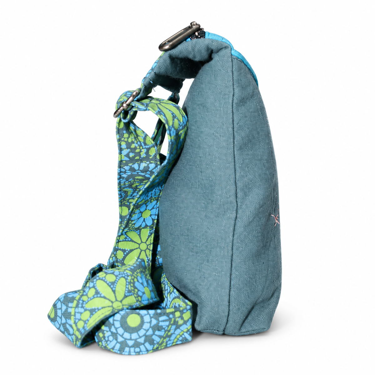 Grey Turquoise Tree of Life Crossbody Bag – view 2