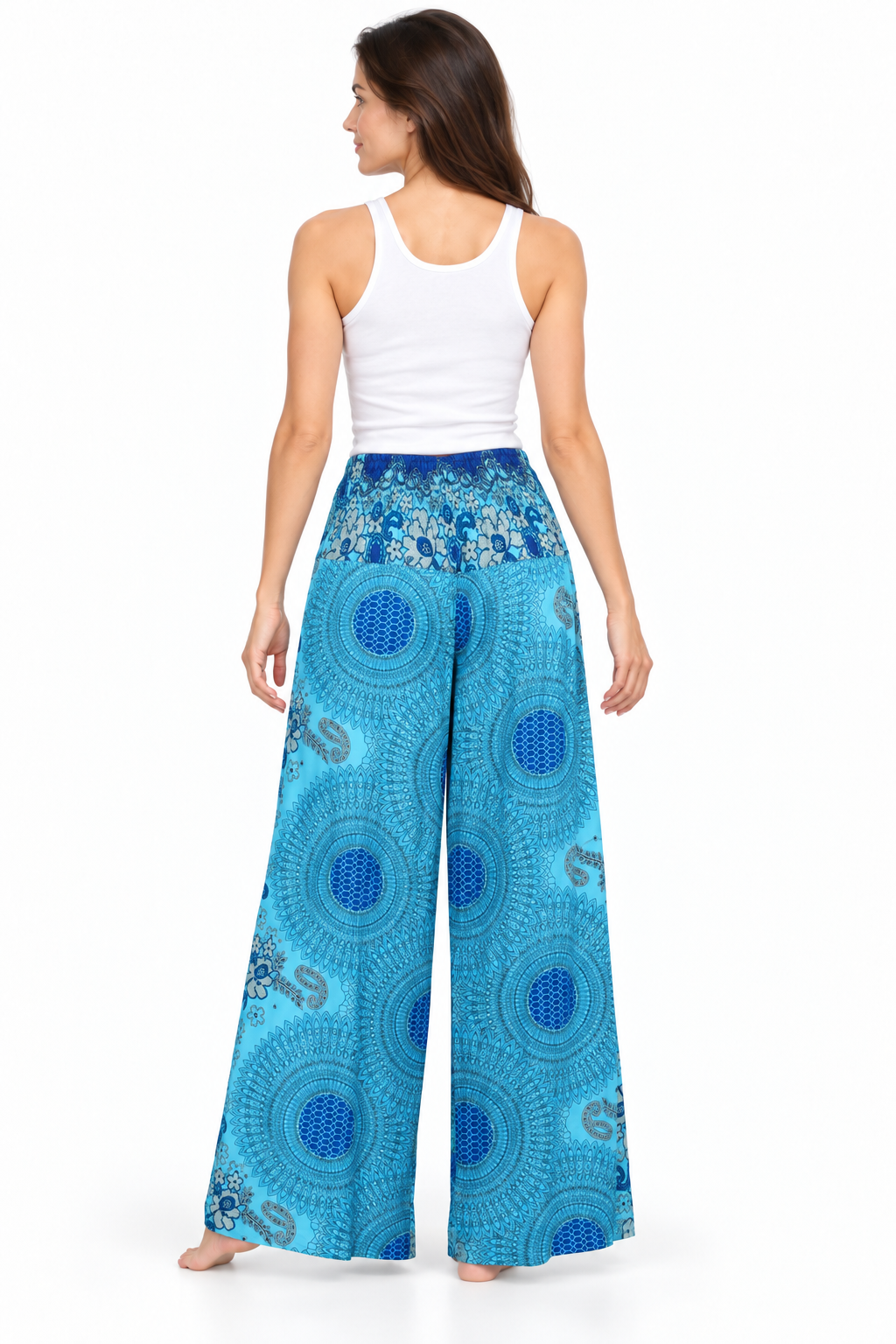 Light Blue Floral Palazzo – product view 4
