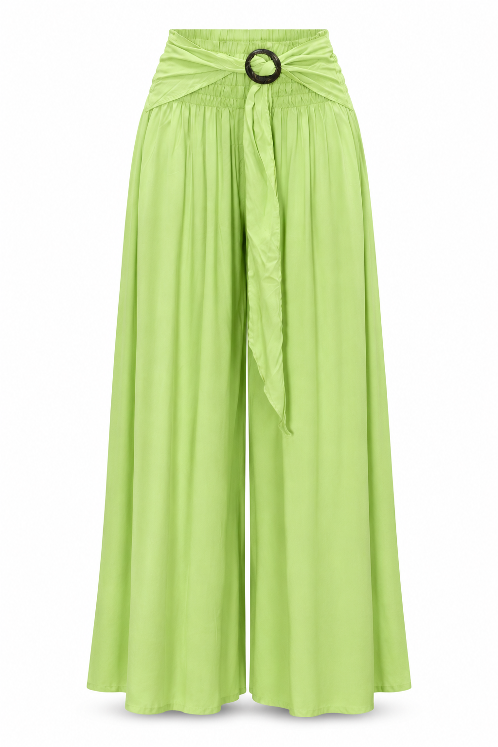 Lime Green Belted Palazzo – product view 1