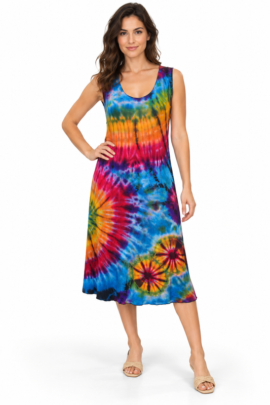 Long Dress - Rainbow Tie Dye – catalogue view 2