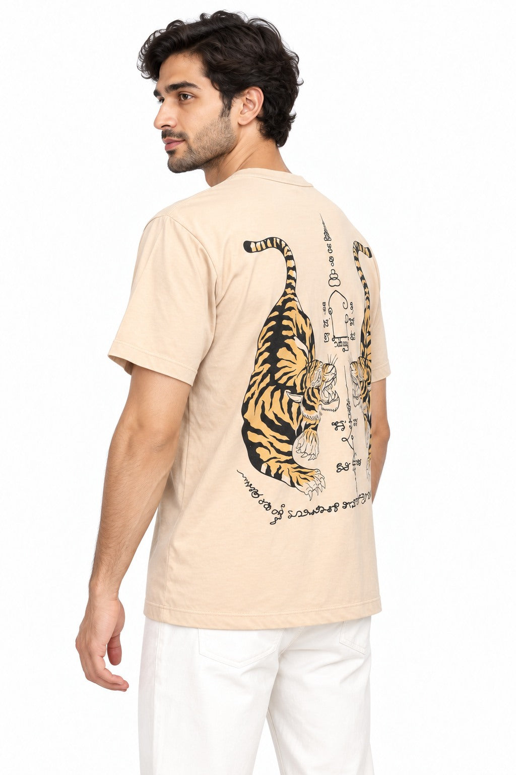Twin Tigers — three-quarter back view