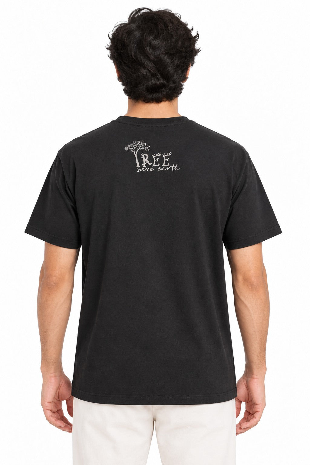 Ganesha on Earth - Black Print — back view