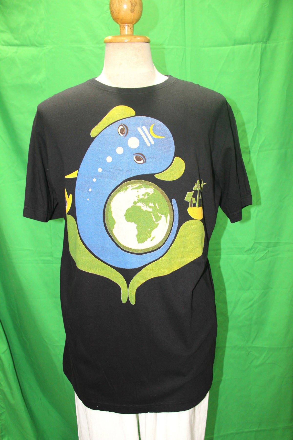 Ganesha on Earth - Black Print — original product view