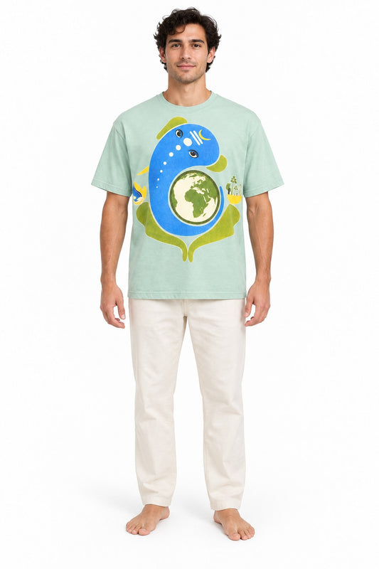 Ganesha on Earth - Blue Print — model front view