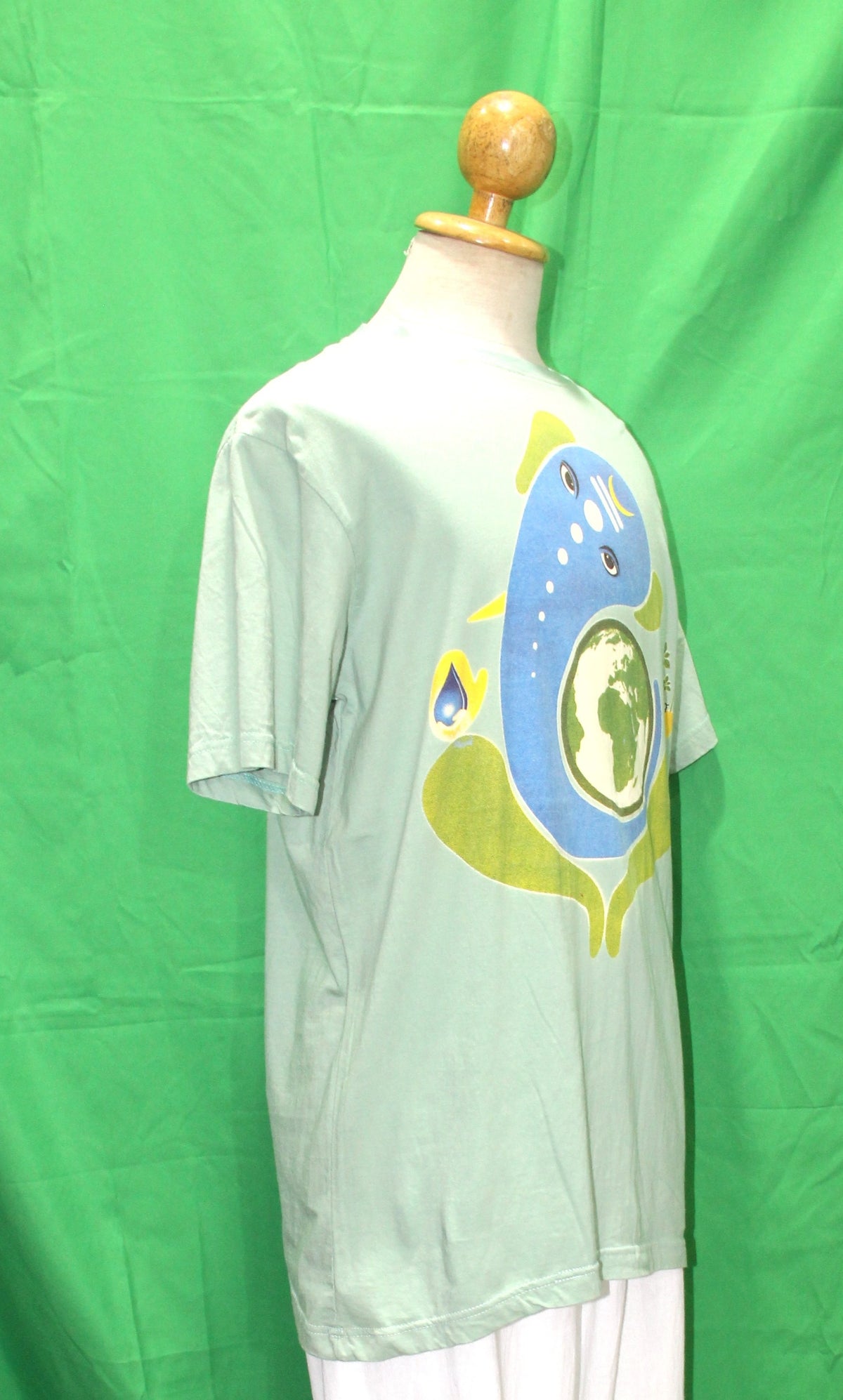 Ganesha on Earth - Blue Print — garment detail