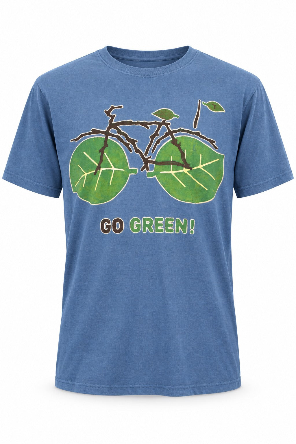 Green Bicycle — ghost mannequin front view