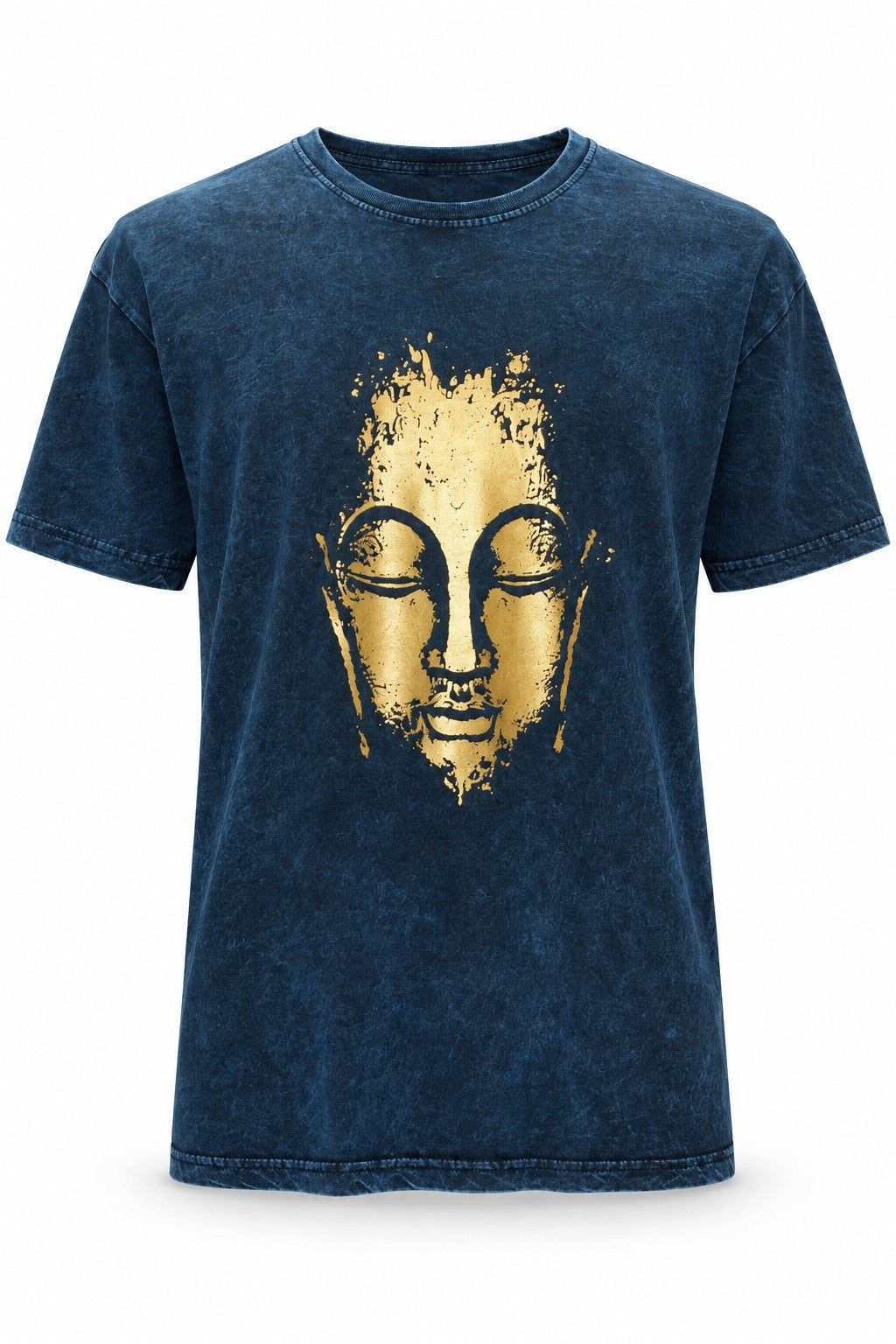 Golden Buddha — ghost mannequin front view