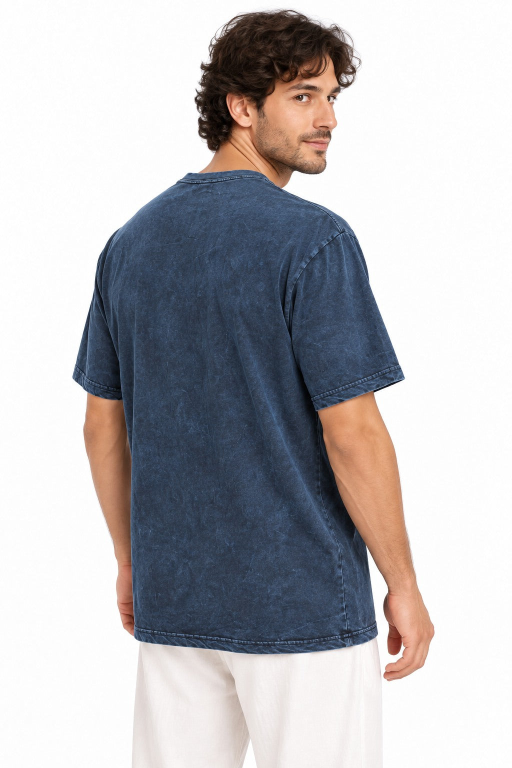 Om Hamsa — three-quarter back view