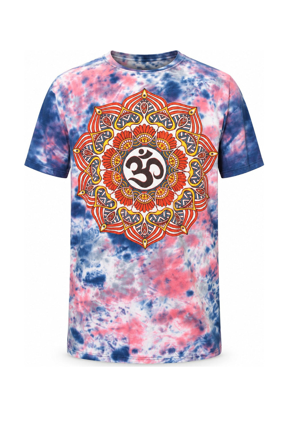 Om Mandala Tie Dye — ghost mannequin front view