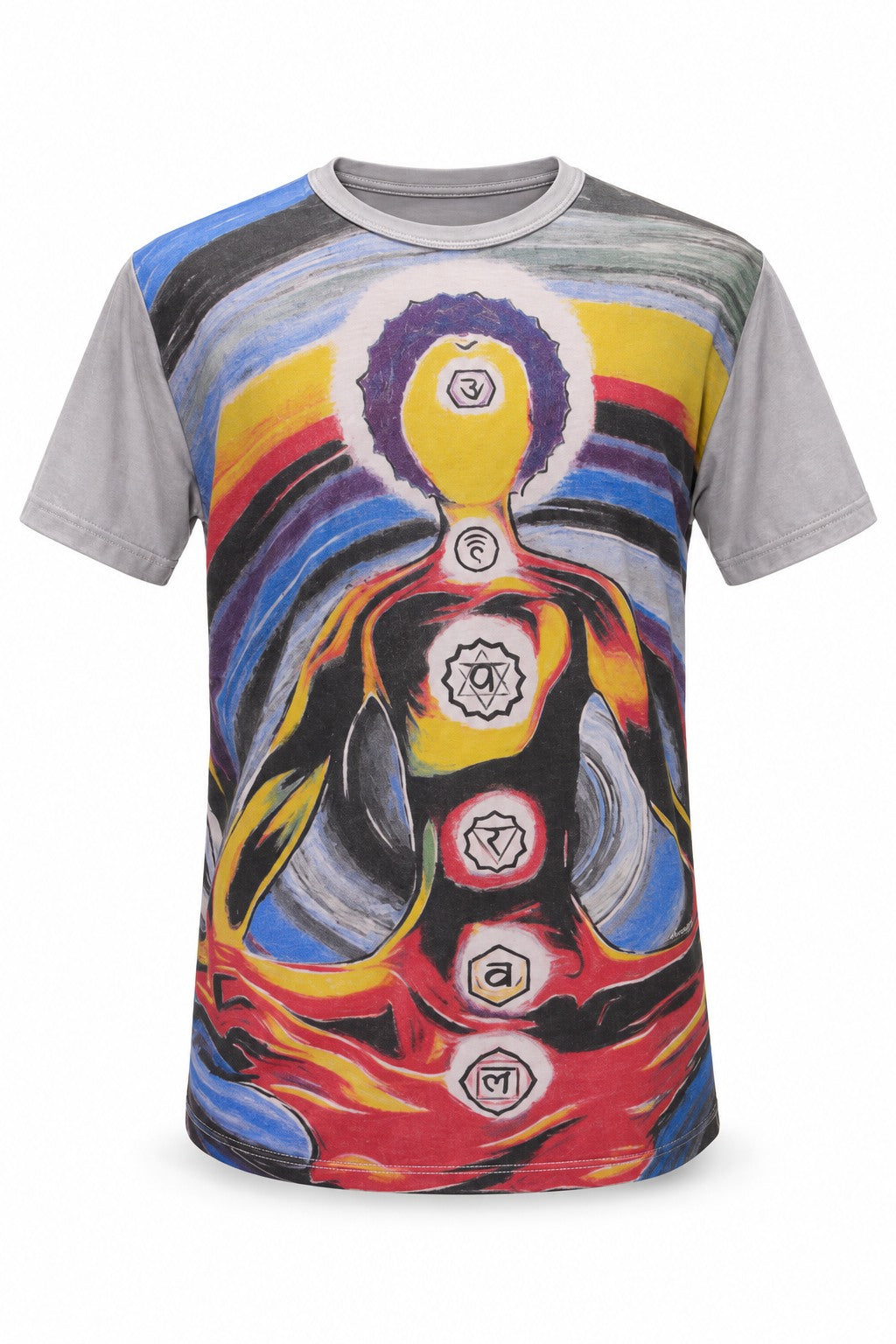 Seven Chakras Harmony — ghost mannequin front view