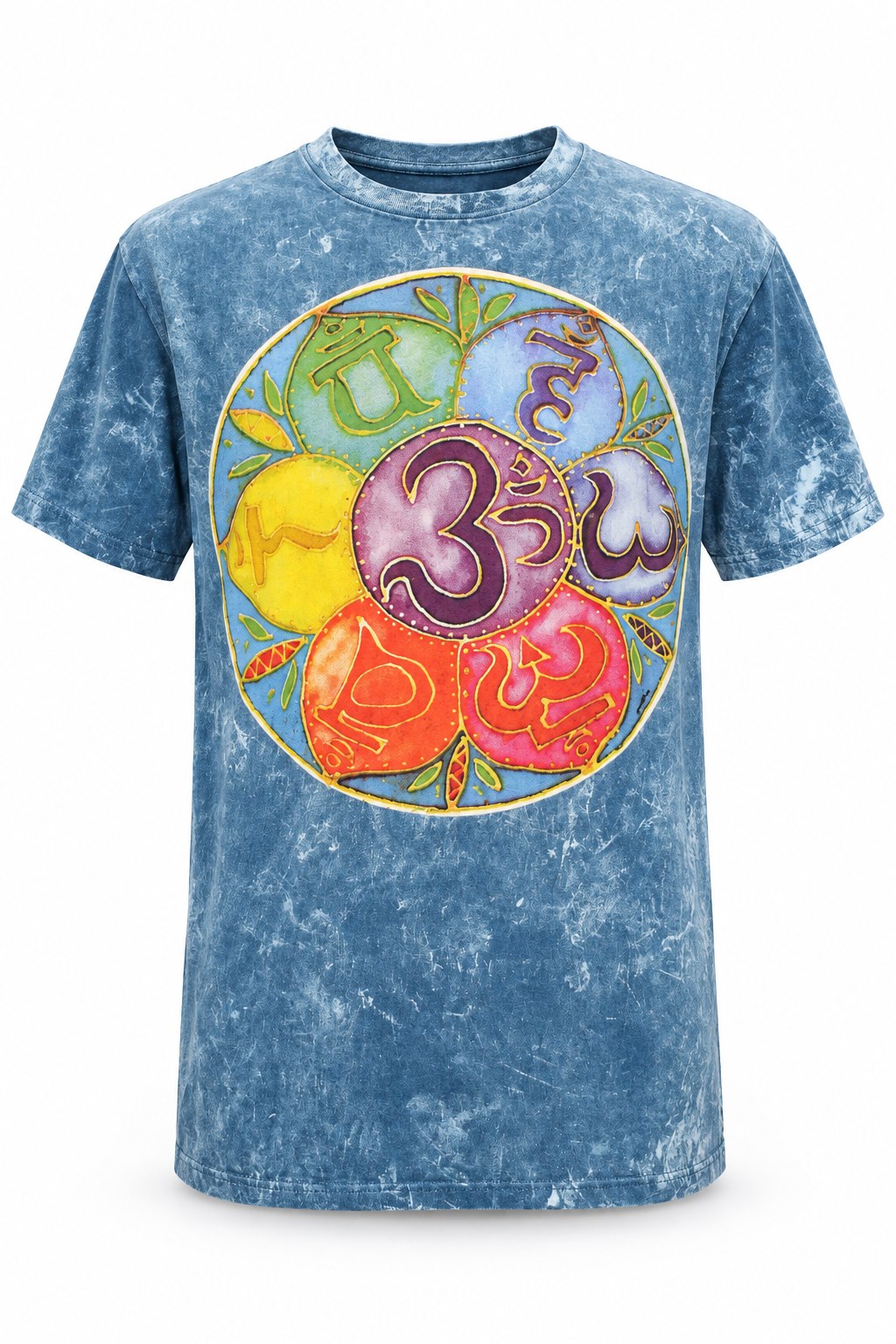 Seven Chakras Petals — ghost mannequin front view