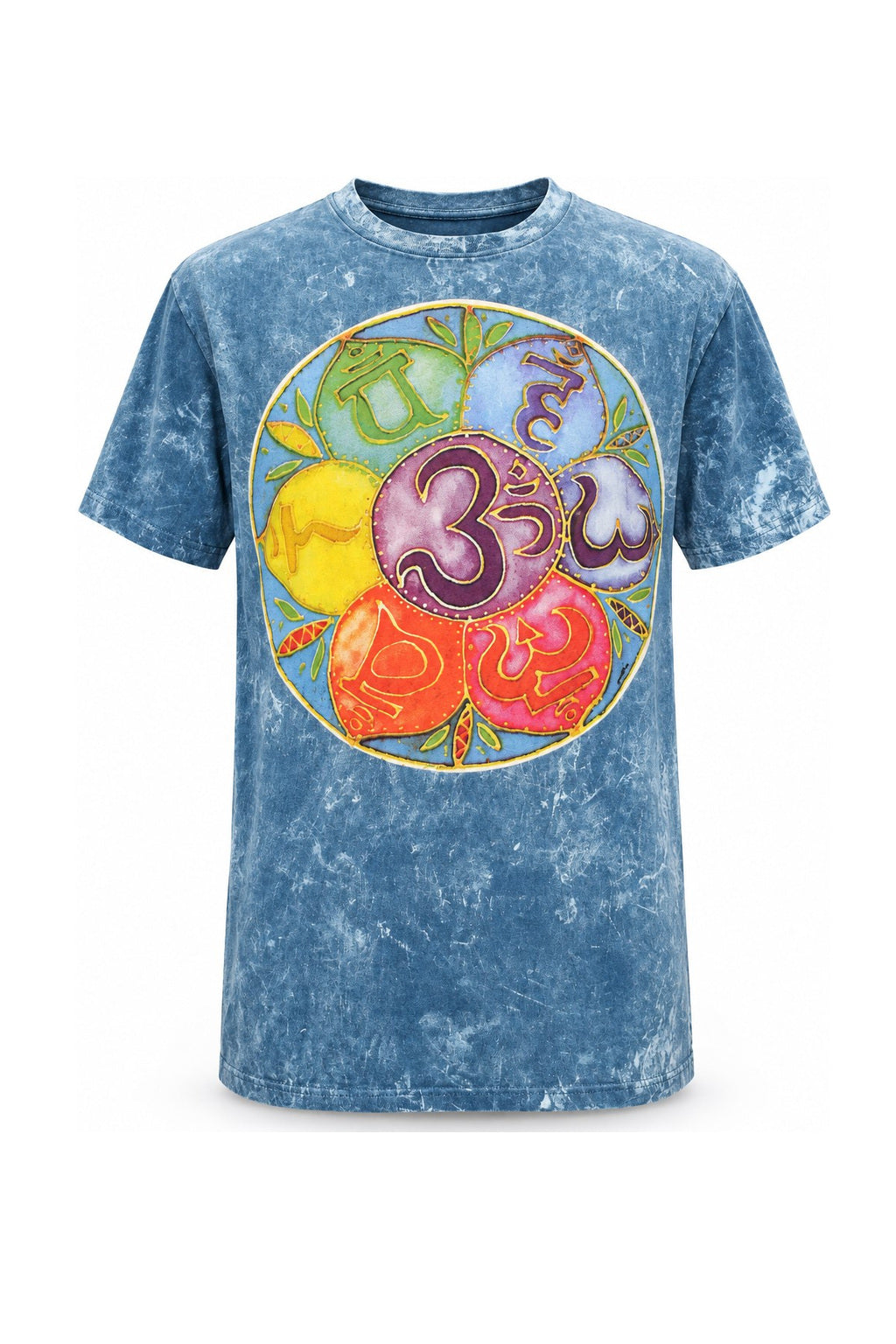 Seven Chakras Petals — ghost mannequin front view