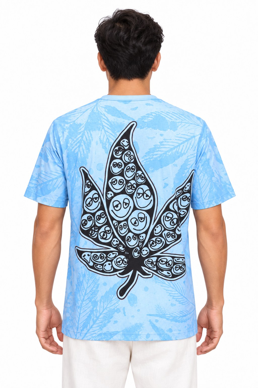 Happy Leaf in Blue Tees from Thailand — back view
