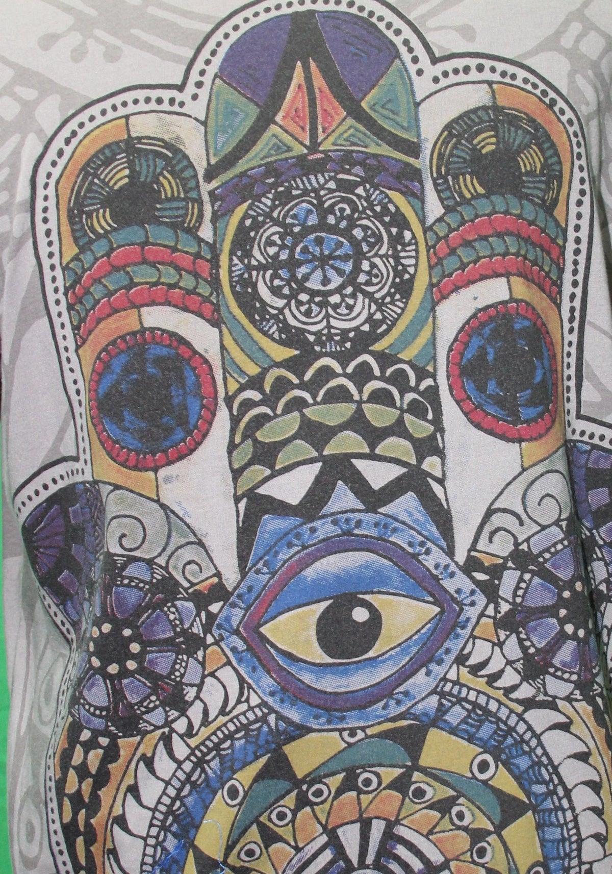 Eyes in Hamsa — garment detail