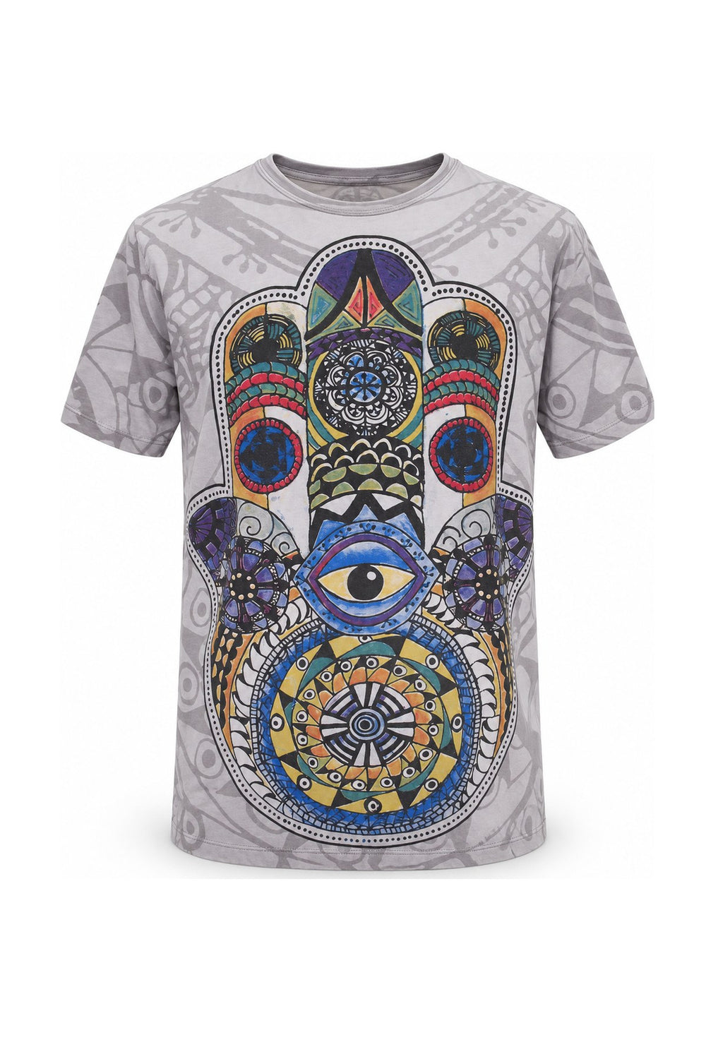 Eyes in Hamsa — ghost mannequin front view