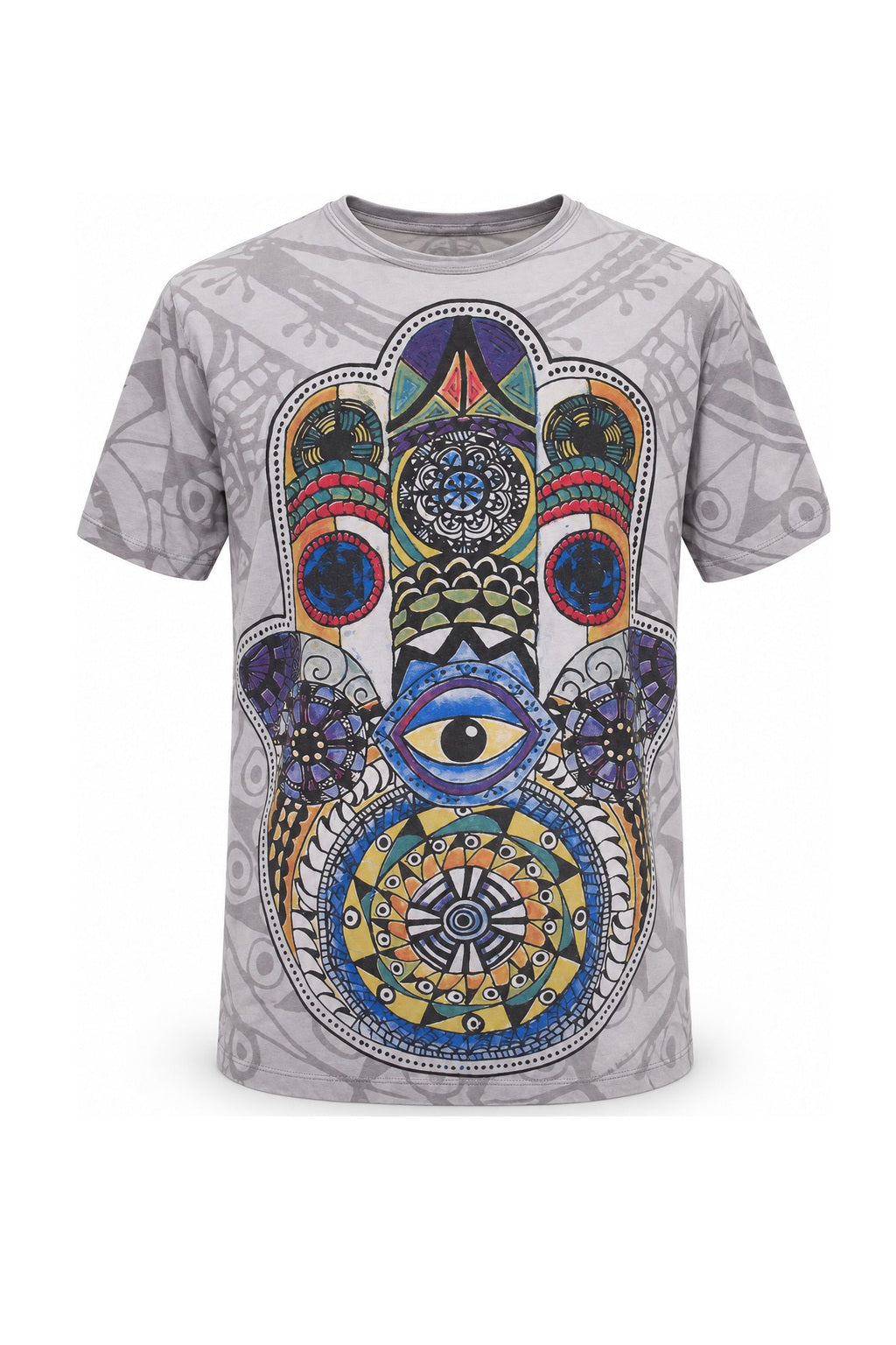 Eyes in Hamsa — ghost mannequin front view