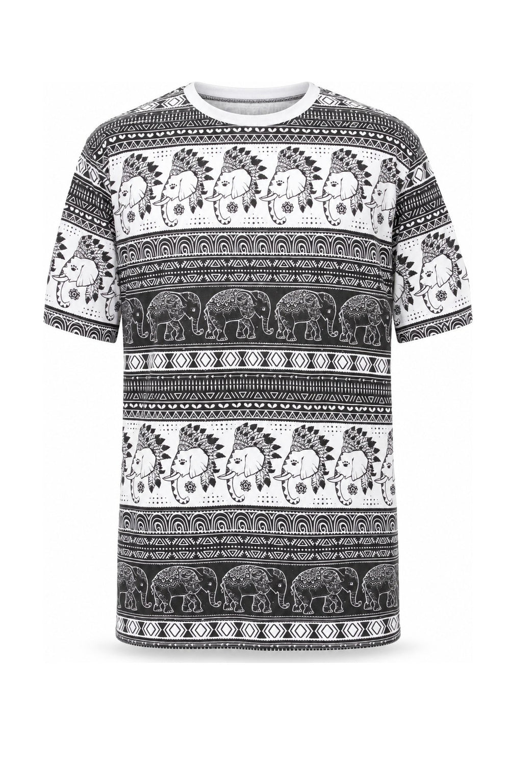 Tribal Elephants — ghost mannequin front view
