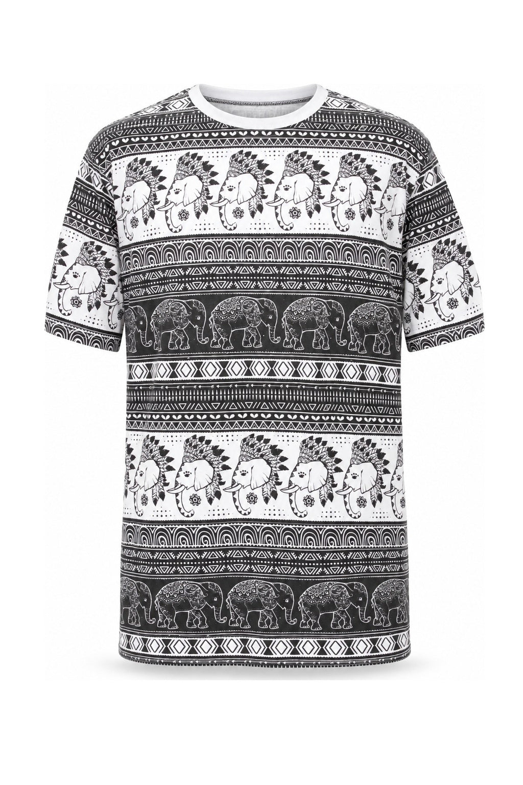 Tribal Elephants — ghost mannequin front view