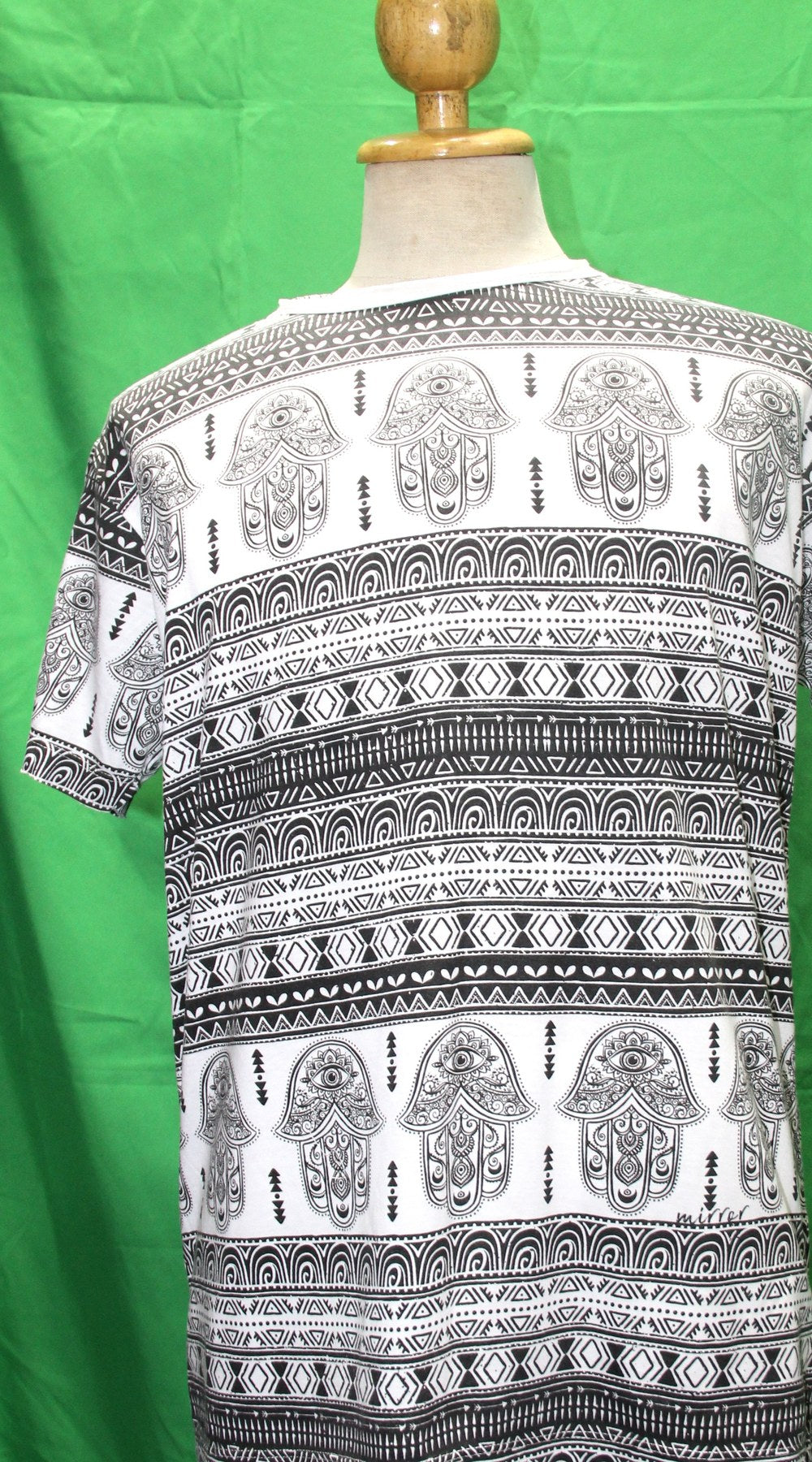 Hamsa Tribal in Black and White — original product view