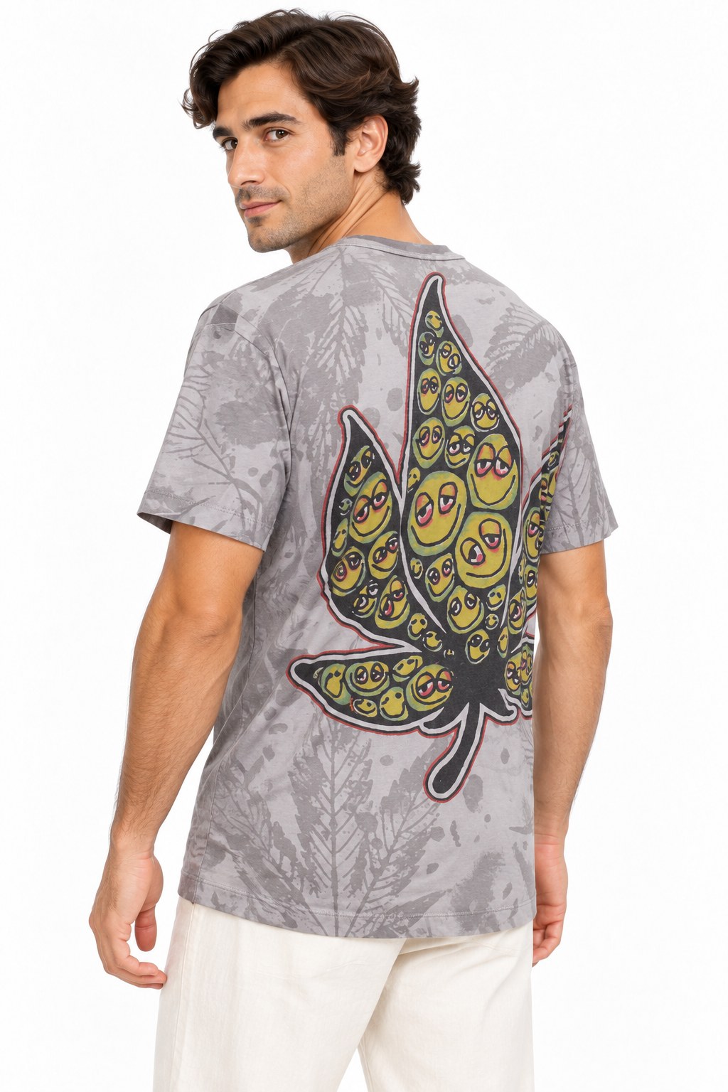 Happy Leaf — three-quarter back view
