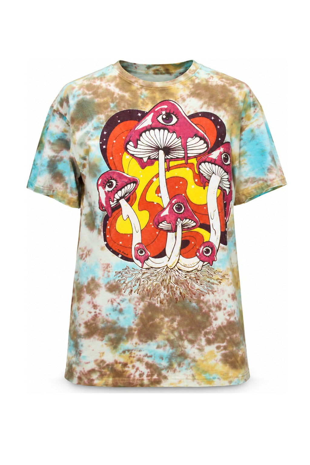 Magic Mashroom can see you — ghost mannequin front view