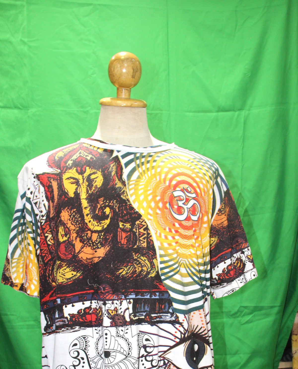 Wisdom Eyes, Mandala, Om Eye Collage from Thailand — original product view