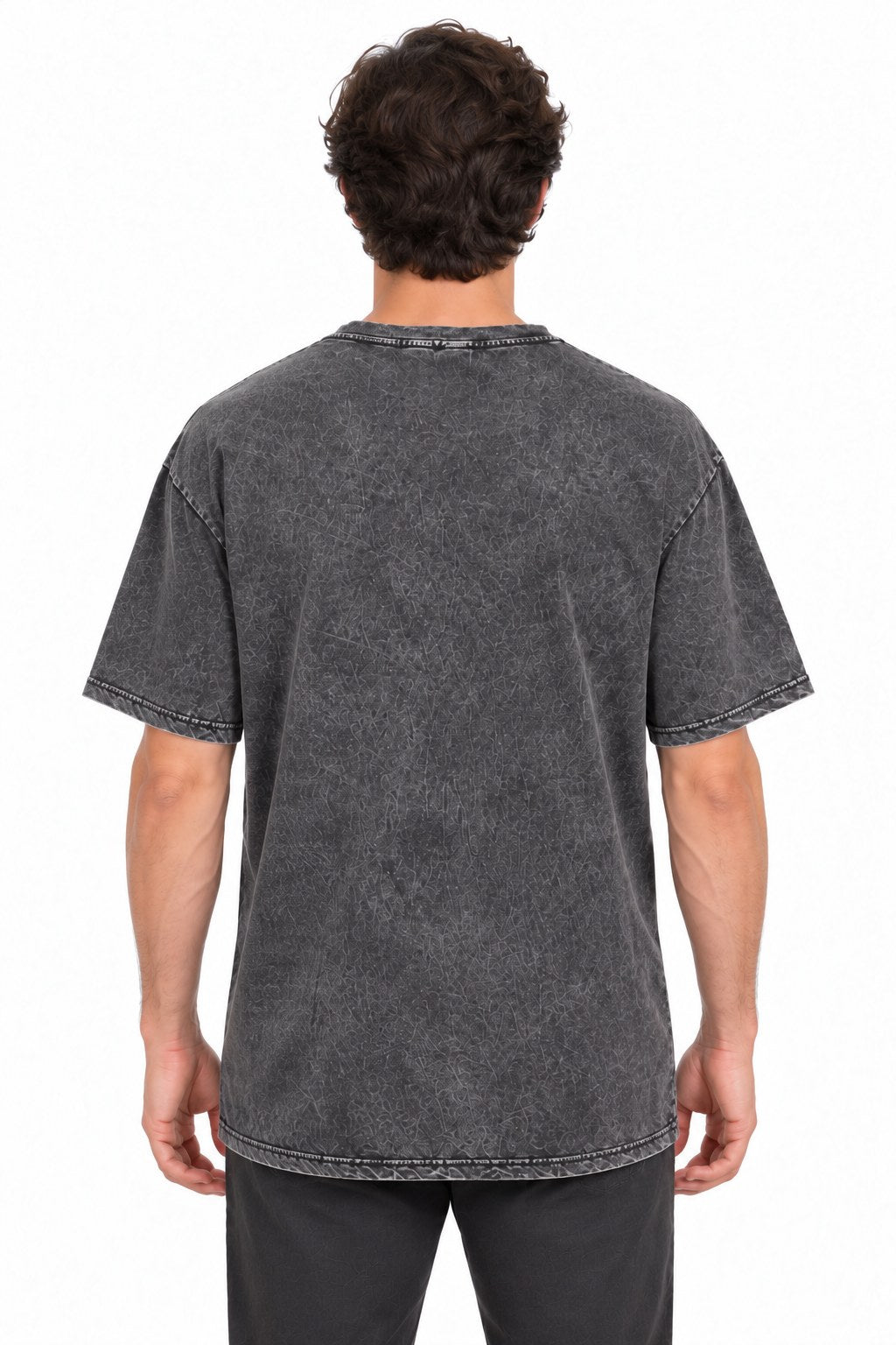 Golden Buddha in Short Sleeve from Nepal — back view